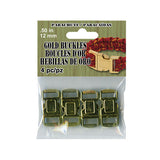 PCBUCK12G Paracord Buckles, 12mm Gold Plastic Clasp, Paracord Bracelets, Lanyards, Friendship Bracelets