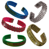 Rexlace Plastic Lace Bracelet Kit, 4 Color Options (Silver, Gold, Blue, Red), Friendship Bracelets, Jewelry Making, Kids Crafts