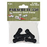 Jewelry Clasp Closure 5mm, Plastic, Bracelet Finishing, Lanyard Closures, Paracord Projects, Jewelry Assembly