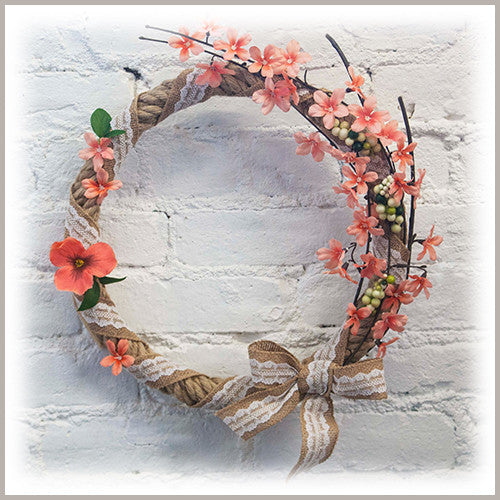 Jute Rope Wrapped Rings/Wreaths