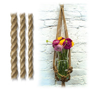 Natural Jute Craft Rope, 1/4 to 1/2 in, 6 Size Options, Eco-Friendly, Macrame, Plant Hangers, Dreamcatchers, Home Decor