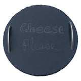Slate Serving Tray, Large Round, Genuine Stone, Charcuterie Boards, Appetizer Displays, Entertaining