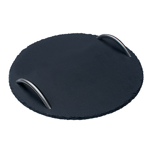 Large Round Slate Serving Tray