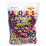 Polyester Loom Loops, 16 oz Jumbo Bag, Synthetic, Potholder Loom, Kids Weaving, Jewelry Making