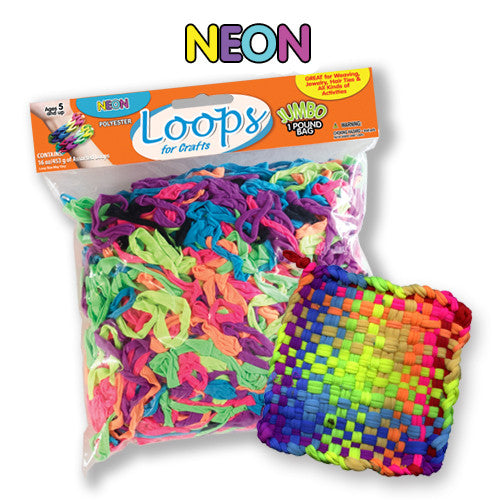 Neon Colored Polyester loops