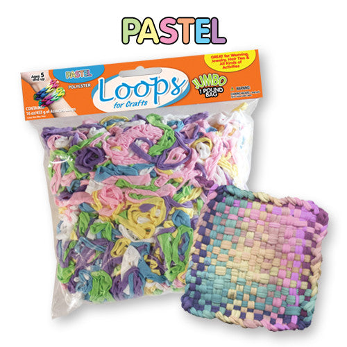 Pastel Colored Polyester loops