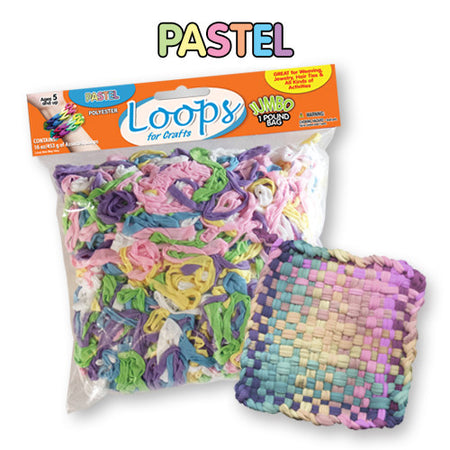 Pastel Colored Polyester loops
