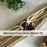 Macrame Home Decor Starter Kit, Bonnie Braid Cord, Assembled in USA, Plant Hangers, Wall Hangings, Beginner Macrame Projects