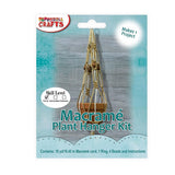 Macrame Mason Jar Mini Plant Hanger Kit, Beginner Level, Mini Planters, Home Decor, Macrame DIY Projects, Craft Kits