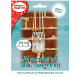 Macrame Mini Plant Hanger Kit, Cotton, Beginner-Friendly, Plant Hangers, Wall Decor, DIY Gifts