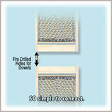 Macrame Deco Wood Frames, Natural Wood, Wall Hangings, Fiber Art Displays, Handmade Home Decor