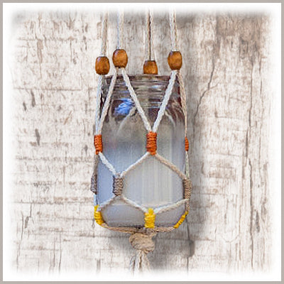 Macrame Mini Plant Hanger Kit, Cotton, Beginner-Friendly, Plant Hangers, Wall Decor, DIY Gifts