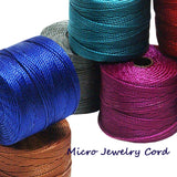 S-Lon Micro Macrame Cord, 0.8mm, 77yd, 11 Color Options, Micro Jewelry, Friendship Bracelets, Macrame Projects