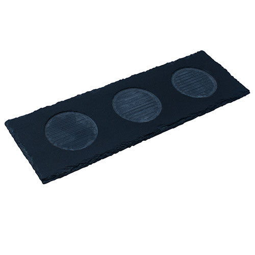 Long Rectangular Slate Condiment Tray