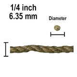 Natural Jute Craft Rope, 1/4 to 1/2 in, 6 Size Options, Eco-Friendly, Macrame, Plant Hangers, Dreamcatchers, Home Decor