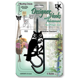 Macrame Metal Adornment Hook Kit, 2-Pack, 6 Animal Shapes (Butterfly, Owl, Dragonfly, and More), Wall Hangings, Plant Hangers, Dreamcatchers