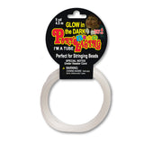 Pony Bead Lacing 5 yd, Plastic, 3 Color Options (Black, Frost, Glow), Keychains, Friendship Bracelets, Rexlace Crafts