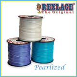 Pearlized Rexlace Plastic Craft Lace, 4 Color Options, Friendship Bracelets, Keychains, Lanyards