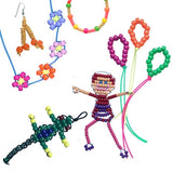 Pony Bead Lacing 5 yd, Plastic, 3 Color Options (Black, Frost, Glow), Keychains, Friendship Bracelets, Rexlace Crafts