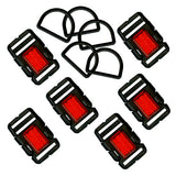 50 Pack Bulk Reflective Dog Collar Buckles