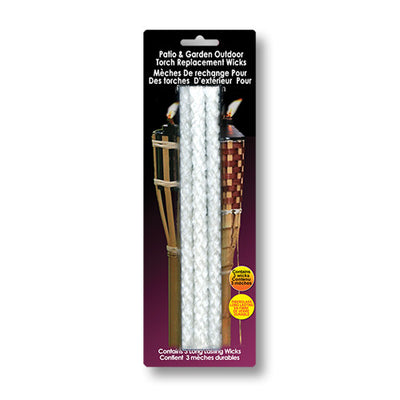 Tiki Torch Wick 3-Pack, Fiberglass, Made in USA, Patio Torches, Outdoor Oil Lamps, Tiki Torch Replacement
