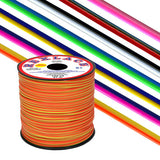 RexDuo Two-Color Plastic Lacing, 7 Color Combos, Friendship Bracelets, Lanyards, Keychains, Kids Craft Projects
