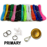 Rexlace Plastic Lacing Bulk Packs, 3 Color Assortments (Neon, Clear, Primary), Friendship Bracelets, Lanyards, Keychains