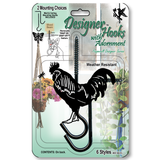 Macrame Metal Adornment Hook Kit, 2-Pack, 6 Animal Shapes (Butterfly, Owl, Dragonfly, and More), Wall Hangings, Plant Hangers, Dreamcatchers