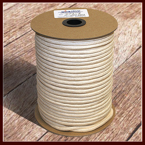 3/16 inch Round Cotton Oil Lamp Wick
