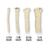 Round Cotton Lantern Wick, 4 Sizes (1/16 in to 1/4 in), Natural Fiber, Oil Lamps, Lanterns, Candle Making