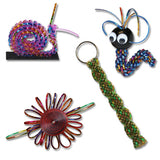 Britelace Tie-Dye Plastic Lacing, 4 Color Patterns, 100ft Spool, Friendship Bracelets, Lanyards, Craft Keychains