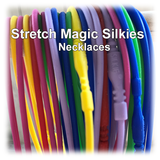 Silkies Stretch Cord Necklaces, 16.5 to 32 in, 20 Color Options, Friendship Jewelry, Hair Ties, Kids Accessories