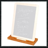 Wooden Slate Board Holder, Tabletop Display Stand, Natural Wood, Framed Chalkboard Slates, Place Card Holders, Menu Boards
