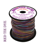 Britelace Tie-Dye Plastic Lacing, 4 Color Patterns, 100ft Spool, Friendship Bracelets, Lanyards, Craft Keychains