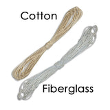 Oil Lamp Wick, 10yd Hanks, Cotton and Fiberglass, 9 Size and Type Options, Oil Lamp Making, Candle Making, Lantern Repair