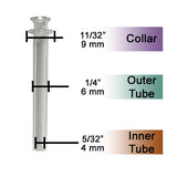 Thermal Glass Wick Tubes, 0.75 to 4 inch Lengths, Packs of 25–100, Wine Bottle Oil Lamps, Oil Lamp Making, DIY Candle Crafts