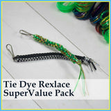 Britelace Tie-Dye Plastic Lacing, 4 Color Patterns, 100ft Spool, Friendship Bracelets, Lanyards, Craft Keychains