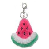 Sweet Chic Keychain Charms, 4 Designs (Grapes, Watermelon, Cherry, Ice Cream), Bag Tags, Gift Accessories, Kids Crafts