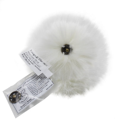 Faux Fur Snap Poms, 3 Color Options (White, Black, Grey), Hat Accessories, Bag Charms, DIY Fashion Crafts