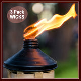 Tiki Torch Wick 3-Pack, Fiberglass, Made in USA, Patio Torches, Outdoor Oil Lamps, Tiki Torch Replacement