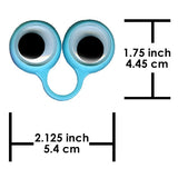 Jumbo Wiggle Eyes, Set of 4, Plastic, Assorted Sizes, Kids Craft Projects, Puppet Making, Holiday Decorations