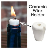 Ceramic Wine Bottle Wick Holders, Bulk Pack of 500 or 1000, Wine Bottle Oil Lamps, Tiki Torch Conversion, DIY Oil Lamp Making