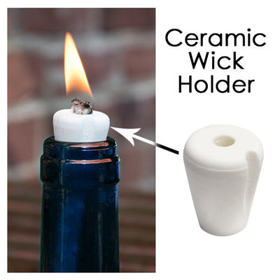 Ceramic Wine Bottle Wick Holders, Bulk Pack of 500 or 1000, Wine Bottle Oil Lamps, Tiki Torch Conversion, DIY Oil Lamp Making