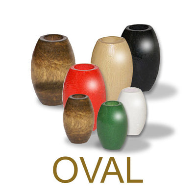 Oval Wood Beads, 2 Sizes (13x25mm, 22x32mm), 8 Color Options, Macrame Plant Hangers, Jewelry Making, Home Decor