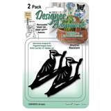 Macrame Metal Adornment Hook Kit, 2-Pack, 6 Animal Shapes (Butterfly, Owl, Dragonfly, and More), Wall Hangings, Plant Hangers, Dreamcatchers