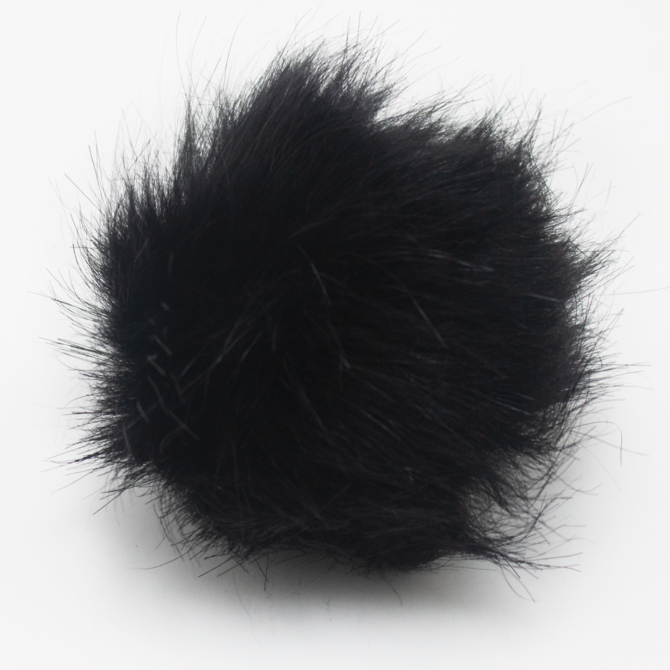 Faux Fur Snap Poms