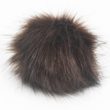 Faux Fur Snap Poms, 3 Color Options (White, Black, Grey), Hat Accessories, Bag Charms, DIY Fashion Crafts