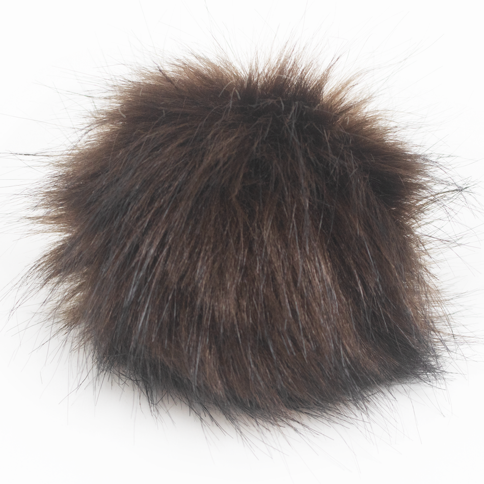 Faux Fur Snap Poms
