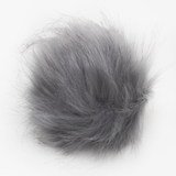 Faux Fur Snap Poms, 3 Color Options (White, Black, Grey), Hat Accessories, Bag Charms, DIY Fashion Crafts
