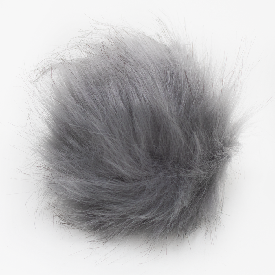 Faux Fur Snap Poms
